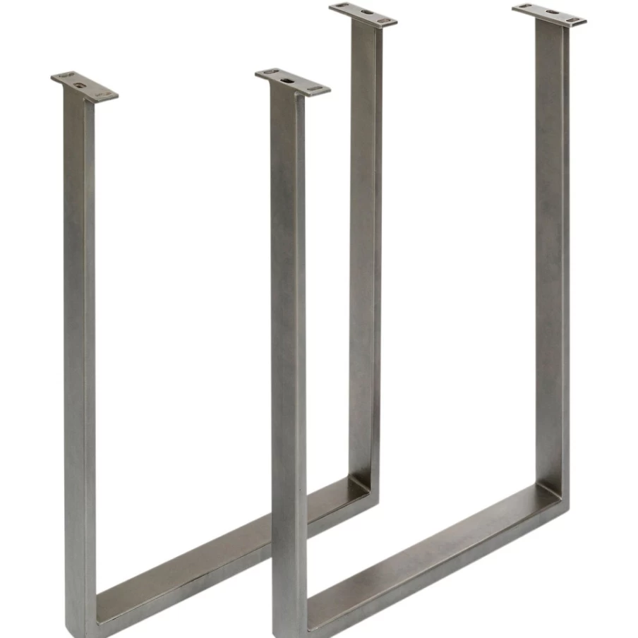 KARE Design Modern High Base Tavola Crude Steel Table Set (2-Piece)