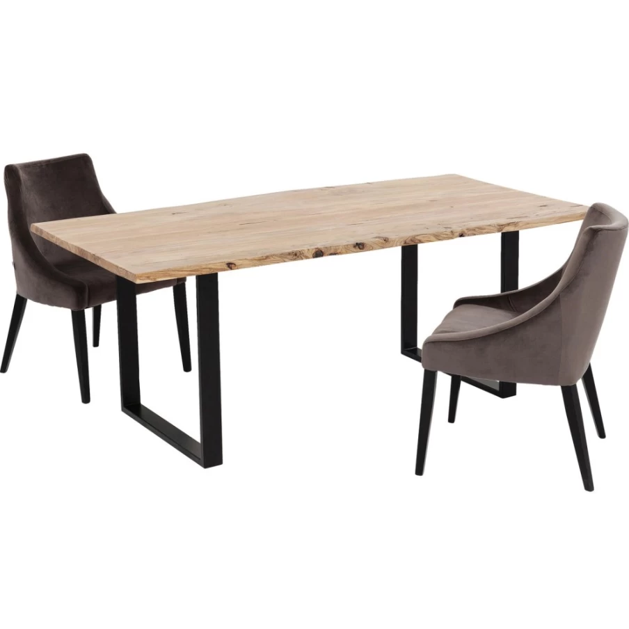 KARE Design Modern Black Dining Table - 160X80 cm Harmony Collection
