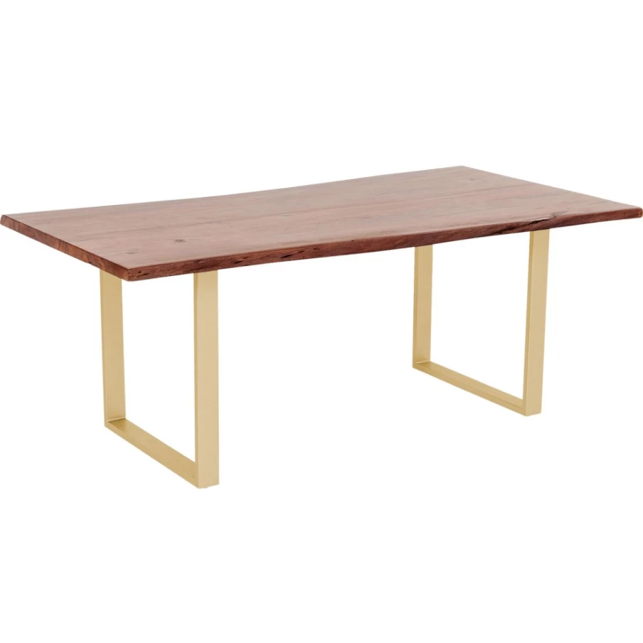 KARE Design Modern Dark Brass Dining Table - 180x90cm Harmony Collection