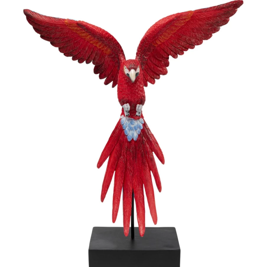 KARE Design Modern Flying Parrot Sculpture - 61cm Decorative Figurine for Home & Garden