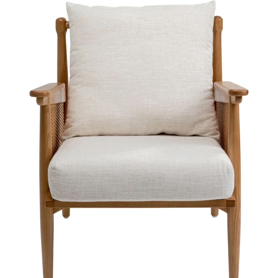 "KARE Design Modern Armchair with Cane Weaving – Stylish Lounge Chair for Living Room"