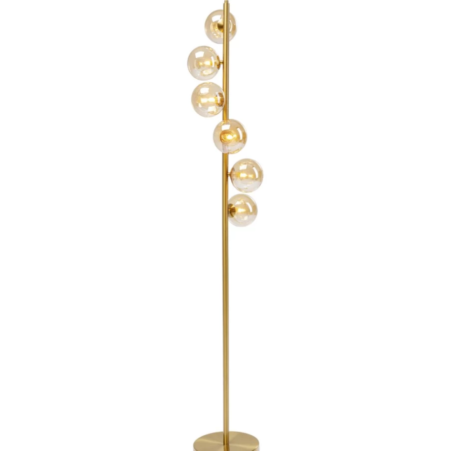 "KARE Design Scala Brass Floor Lamp - 160cm Modern Ball Decor Lighting"