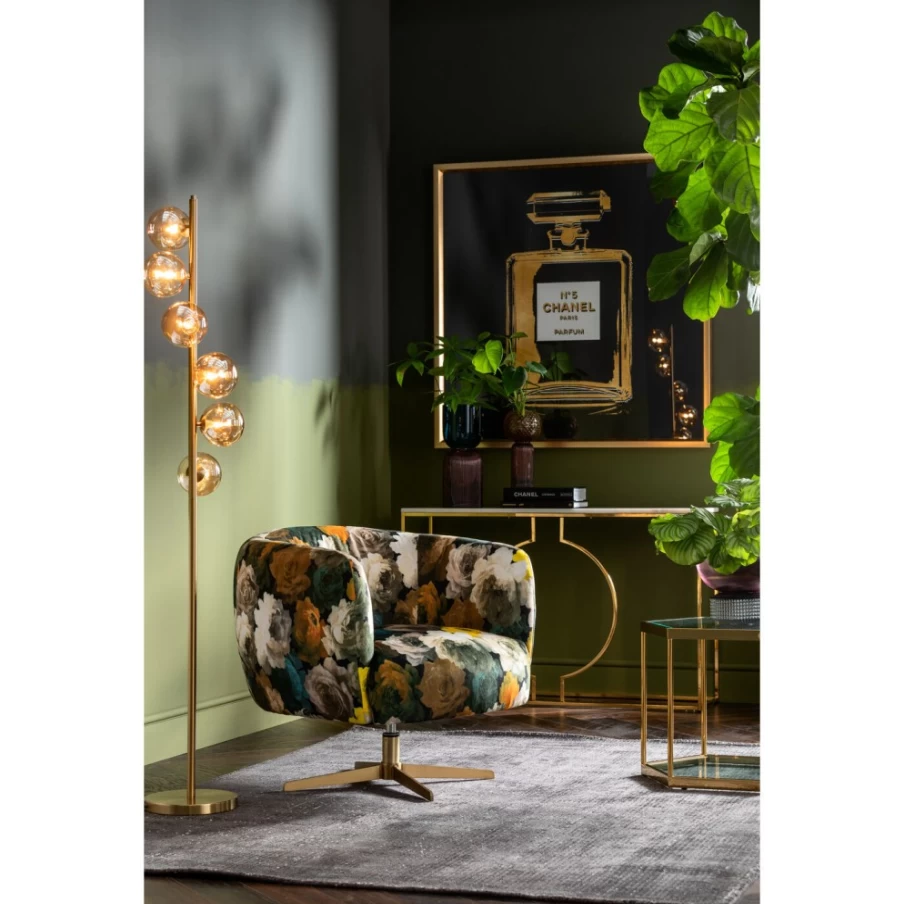 "KARE Design Scala Brass Floor Lamp - 160cm Modern Ball Decor Lighting"