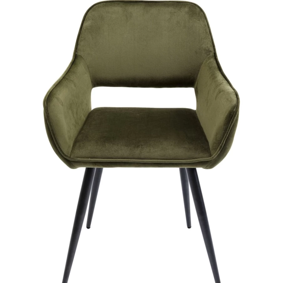 "KARE Design San Francisco Dark Green Armchair With Armrests – Modern Comfort Chair"
