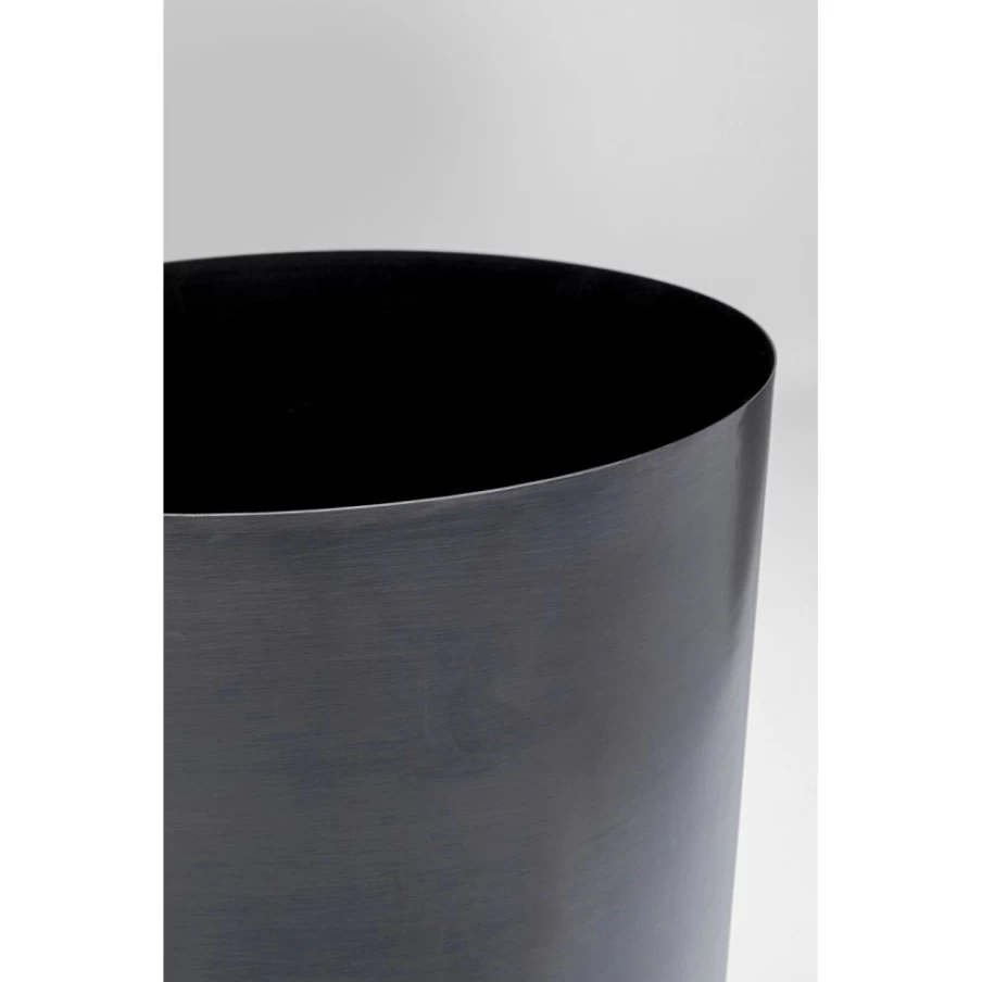 KARE Design Modern Shiny Black Mynah Plant Pot - 50cm Indoor/Outdoor Decorative Flower Planter