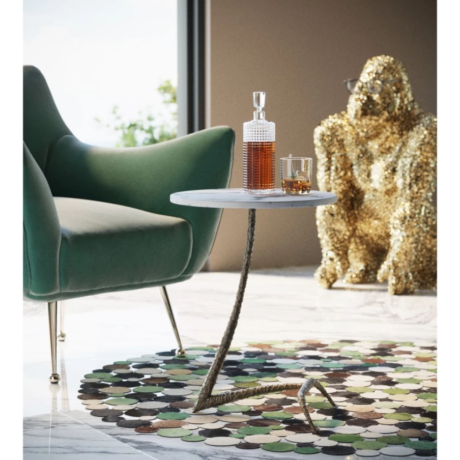 KARE Design Naemi Modern Side Table - 41cm Stylish End Table for Living Room