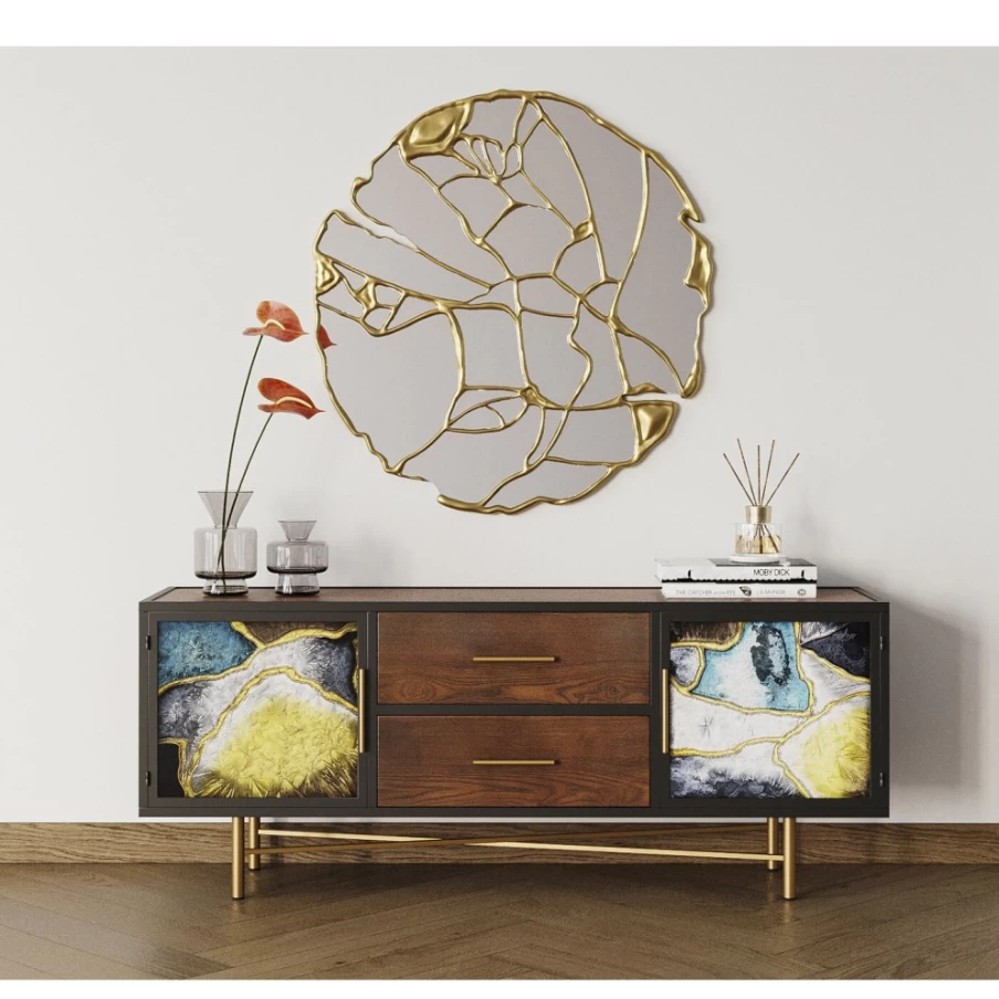 KARE Design Opal Sideboard 140cm Wide Modern Storage Cabinet