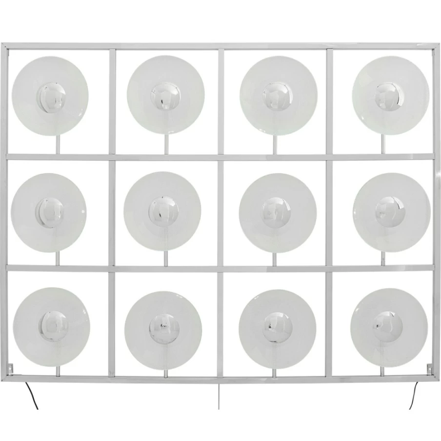 KARE Design Modern UFO Wall Lamp - 12 LED Lights, Contemporary Lighting Fixture for Indoor & Outdoor
