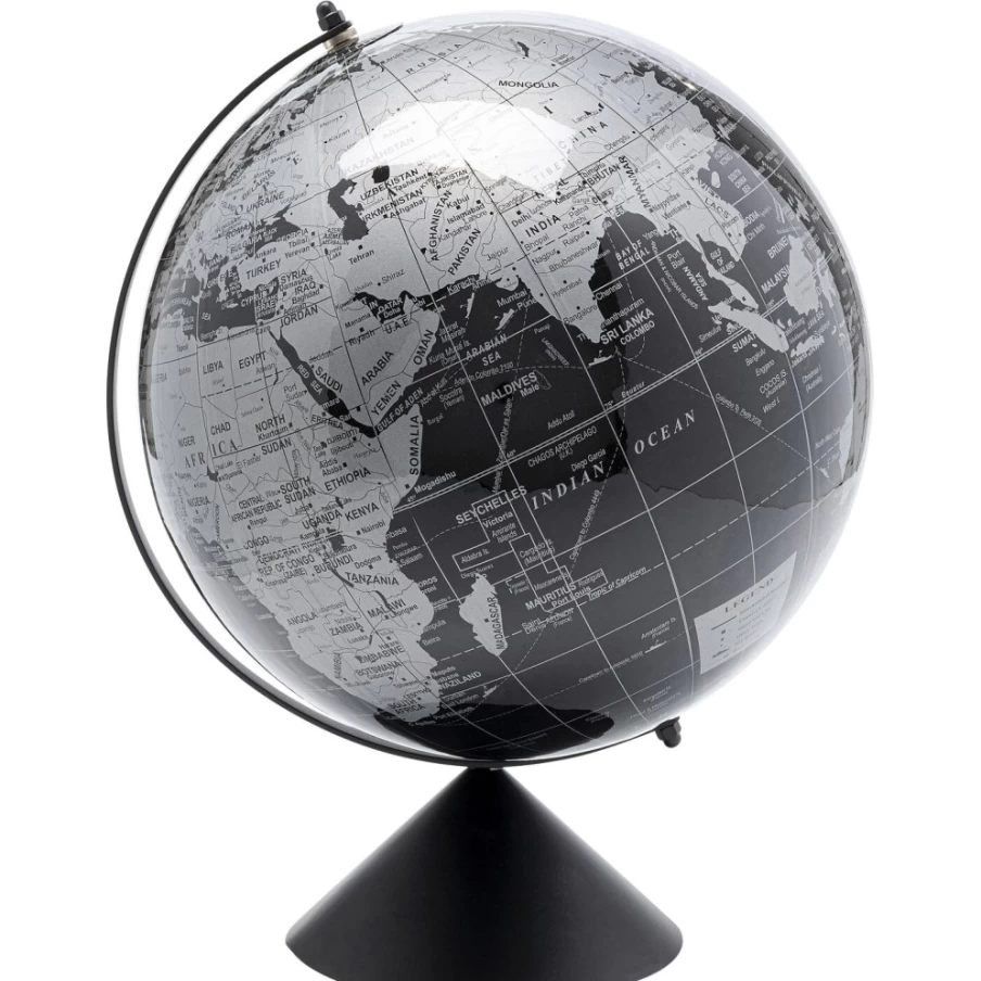 KARE Design Modern Black Globe Deco Object 40cm Home Decor