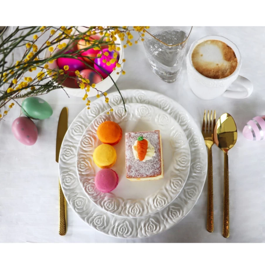 KARE Design Rosa Charger Plate - 35cm Decorative Serving Tray for Dining Table