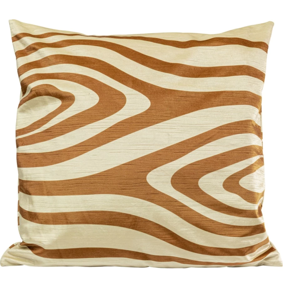 "KARE Design Modern Abstract White Cushion 45x45cm – Decorative Square Pillow Cover"