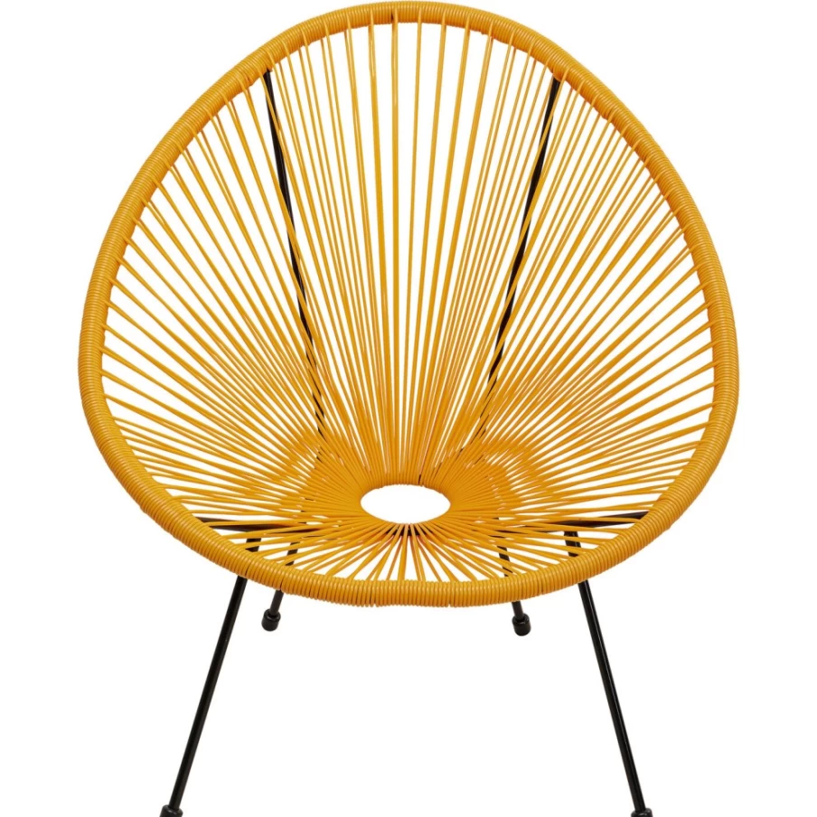 KARE Design Modern Acapulco Orange Armchair - Mid-Century Inspired Lounge Chair