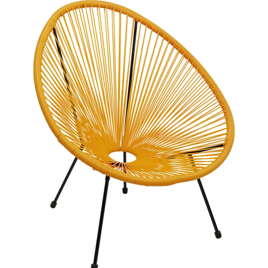 KARE Design Modern Acapulco Orange Armchair - Mid-Century Inspired Lounge Chair