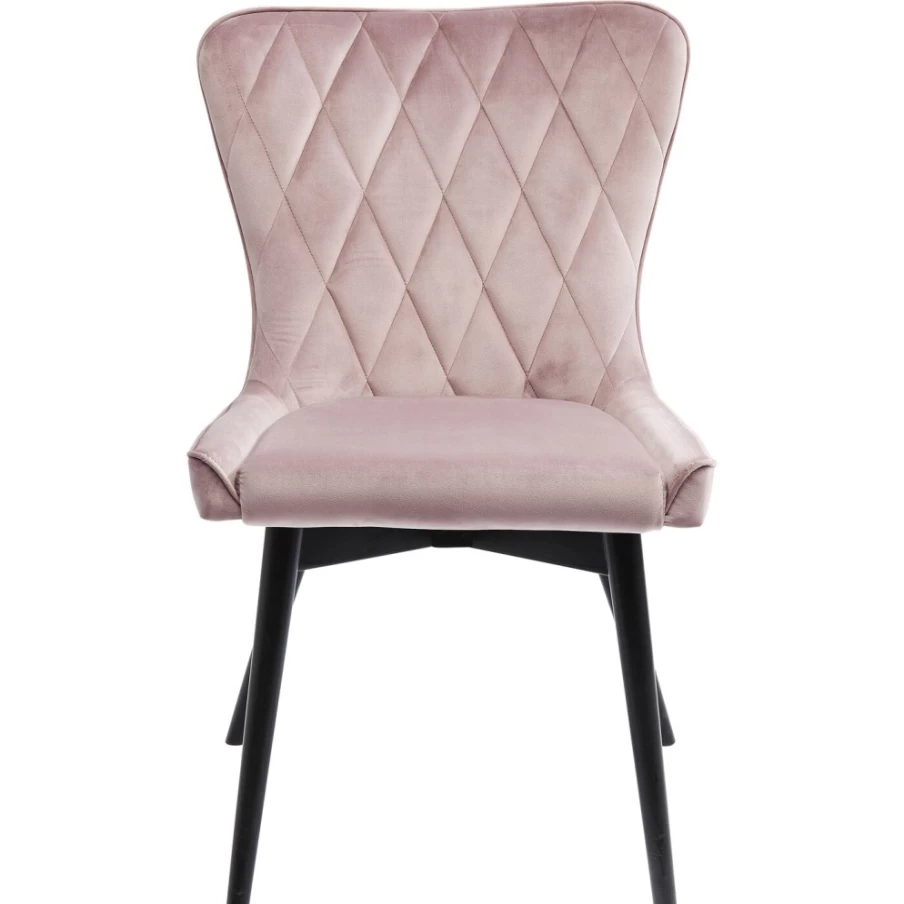 KARE Design Marshall Velvet Upholstered Chair in Mauve Black - Modern Luxury Accent Seat