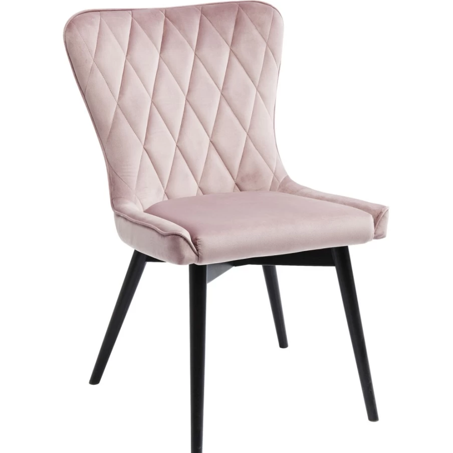KARE Design Marshall Velvet Upholstered Chair in Mauve Black - Modern Luxury Accent Seat