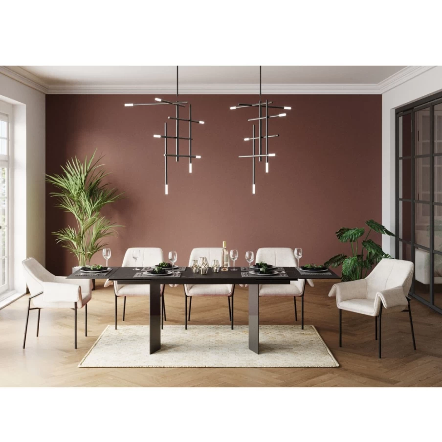 KARE Design Modern Black Stick Pendant Lamp - Sleek Hanging Lighting for Contemporary Interiors