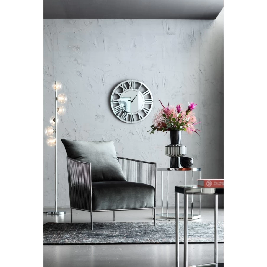 KARE Design Modern Wall Clock Specchio O60 - Stylish Round Mirror Finish for Home Decor