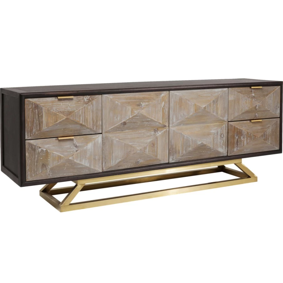 "KARE Design Modern Sideboard Triangolo - Stylish Storage Cabinet for Living Room"