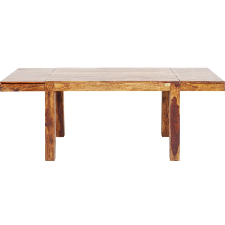 KARE Design Modern Dining Table Momo with 2 Extensions 120cm (40+40)x80cm Extendable Wooden Table for Kitchen & Dining Room