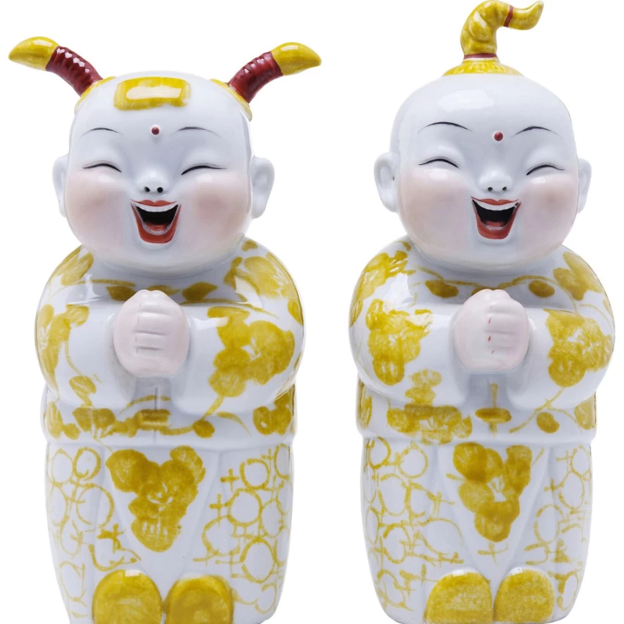 KARE Design Happy Kids Decorative Figurine Set - 2 Piece Modern Home Decor Statues