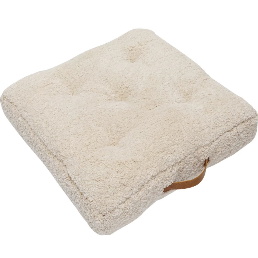 KARE Design Modern Polar Floor Cushion 60x60cm - Soft Square Seat Pillow for Home Decor