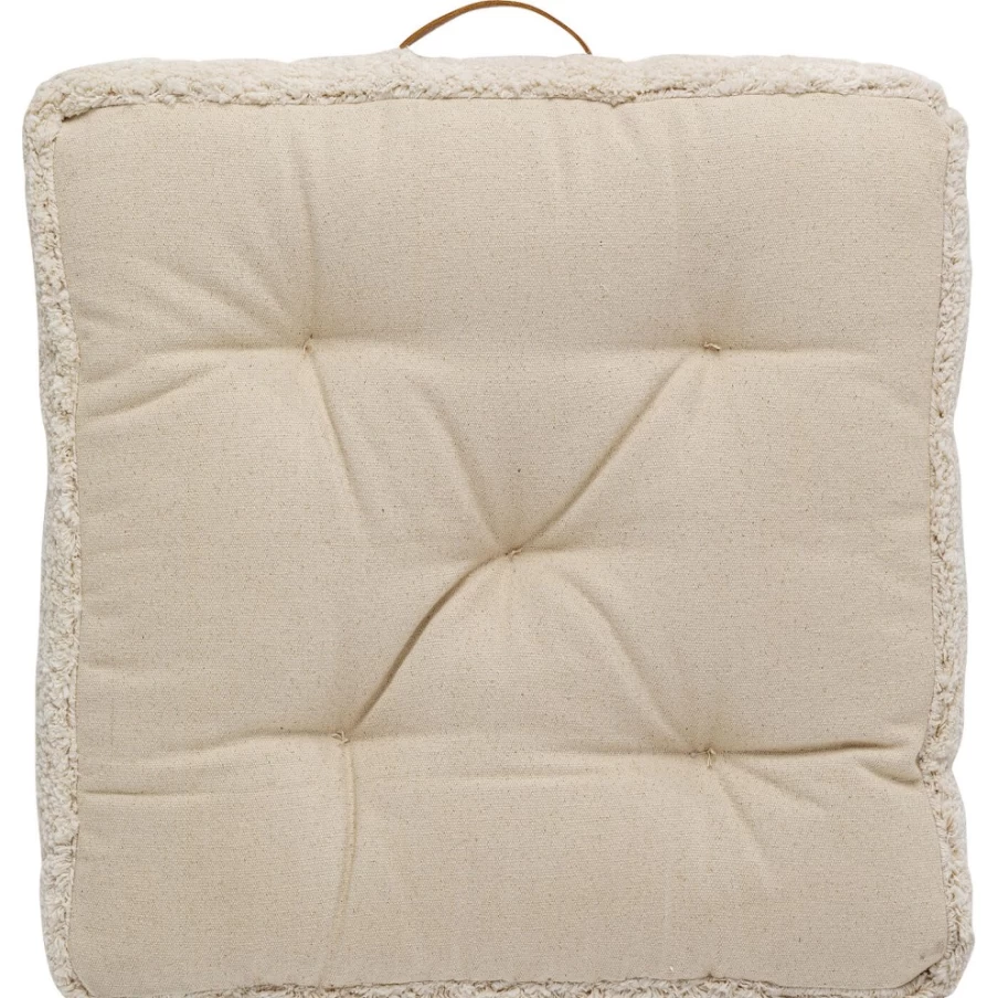 KARE Design Modern Polar Floor Cushion 60x60cm - Soft Square Seat Pillow for Home Decor