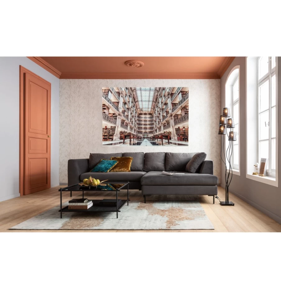 KARE Design Modern Picture Glass Library Shelf 150cm x 100cm Wall Display Cabinet for Books and Decor