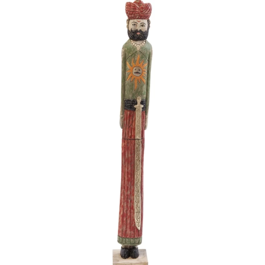 "KARE Design Indian Couple Raja Statue 93cm Handmade Home Decor Art Deco Object"