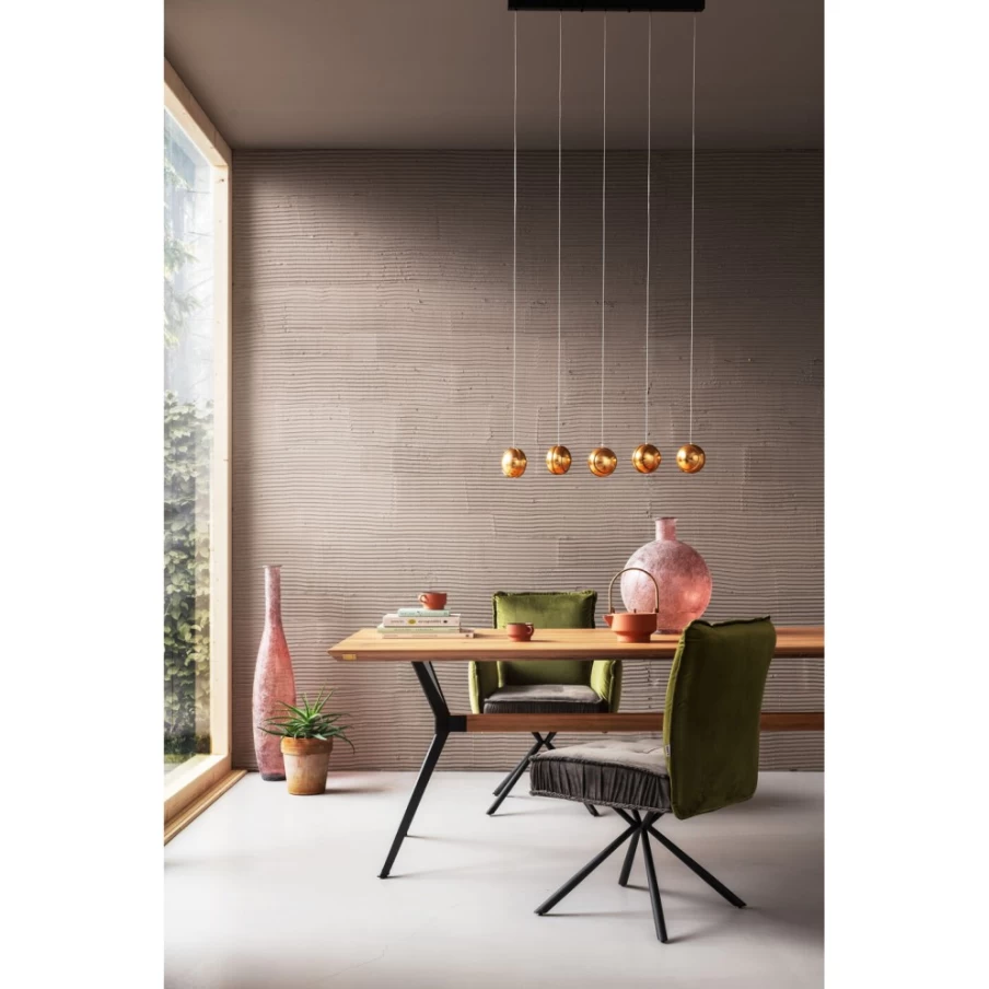 "KARE Design Downtown Oak Wood Dining Table 180 x 90 cm Modern Kitchen Table"