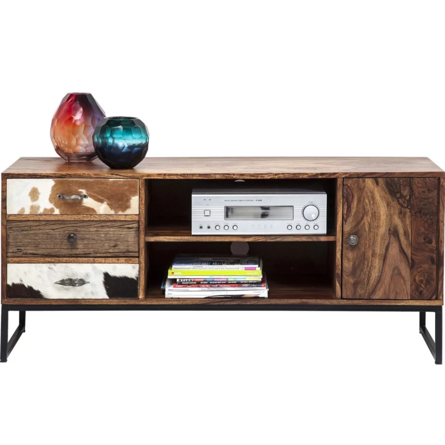 KARE Design Modern Lowboard Rodeo 1-Door 3-Drawer Storage Cabinet