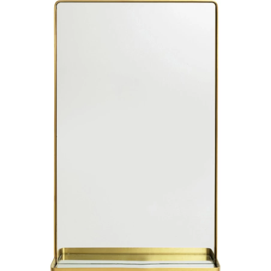 KARE Design Modern Wall Mirror - Curved Frame 80cm x 50cm, Decorative Bathroom & Living Room Mirror