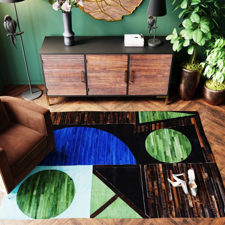 KARE Design Modern Carpet 170x240 cm Soft Shifted Pattern Luxury Rug for Living Room