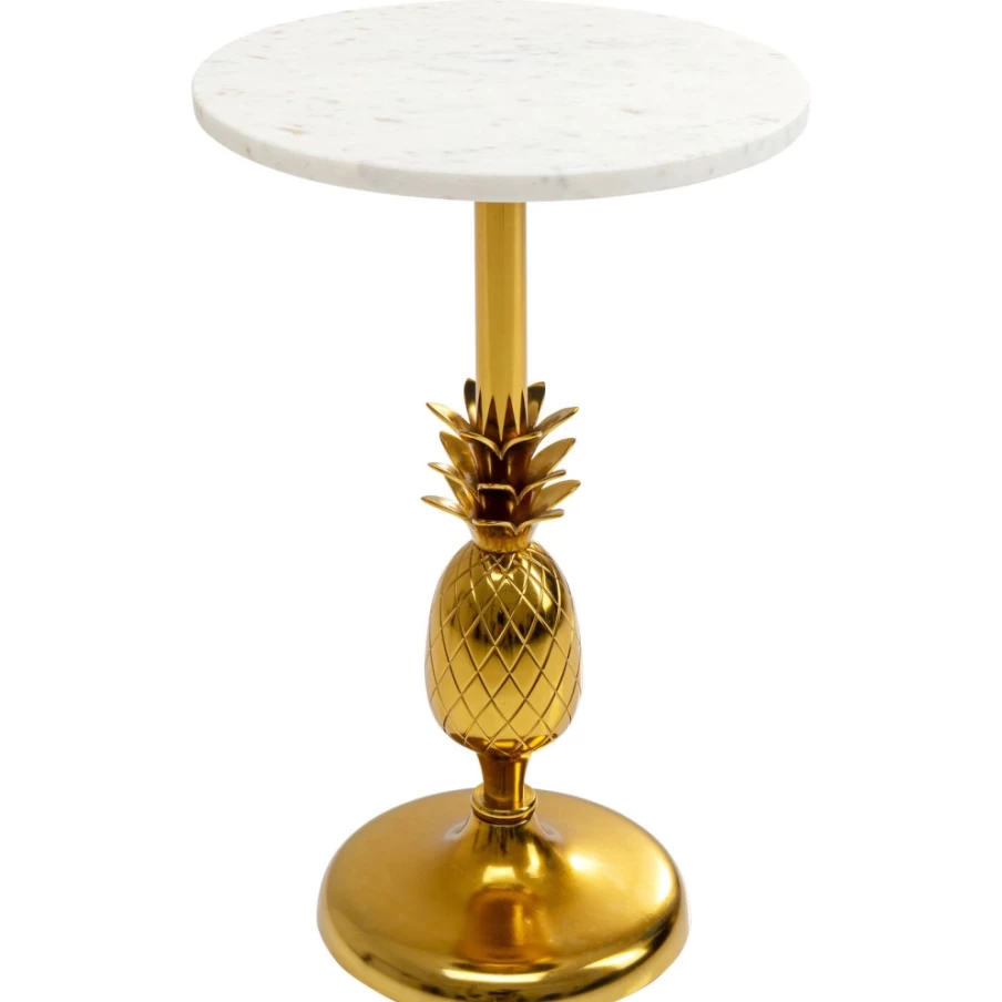 KARE Design Modern Pineapple Side Table - 36cm Round Accent Table for Living Room