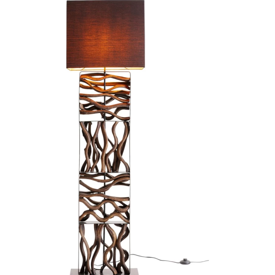 KARE Design Modern Floor Lamp with Nature-Inspired Wave Design for Living Room Decor