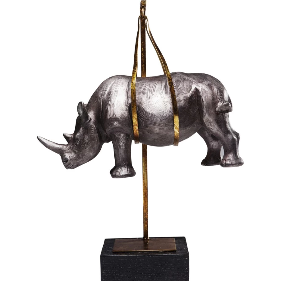 KARE Design Modern Hanging Rhino Wall Decor - Sculptural Animal Figurine for Home & Office