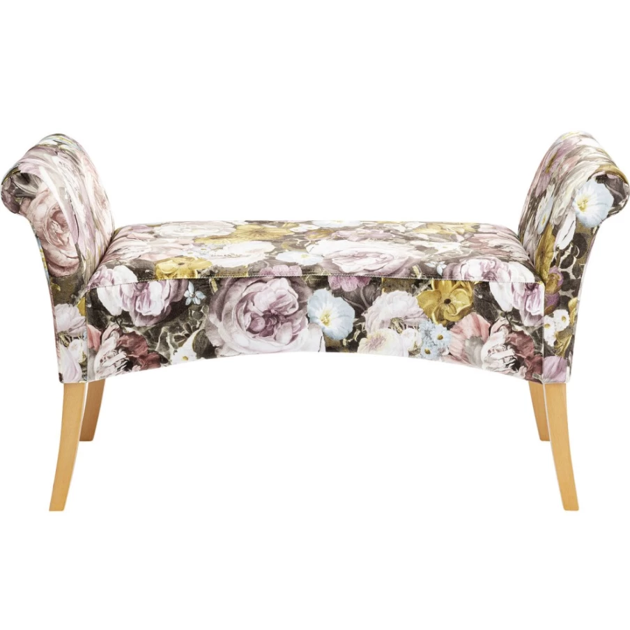 KARE Design Modern Bench with Motley Flower Pattern - Stylish Home Furniture