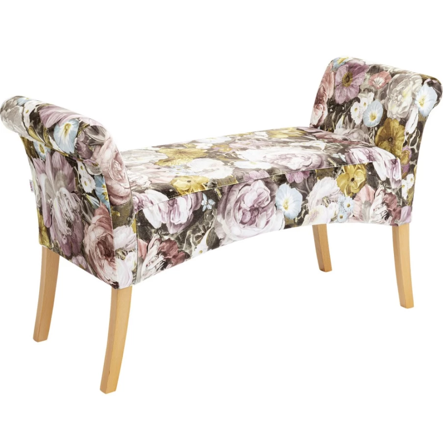 KARE Design Modern Bench with Motley Flower Pattern - Stylish Home Furniture