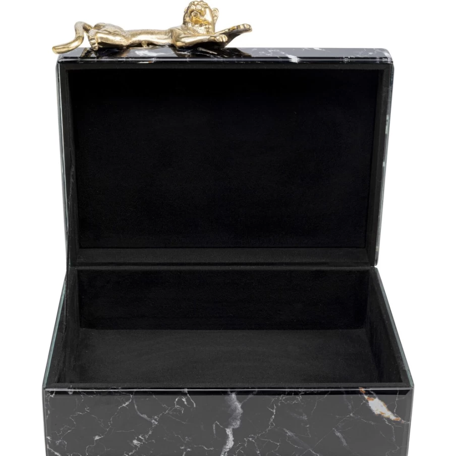 KARE Design Modern Marble Leo Decorative Box 29x10 cm for Home Decor