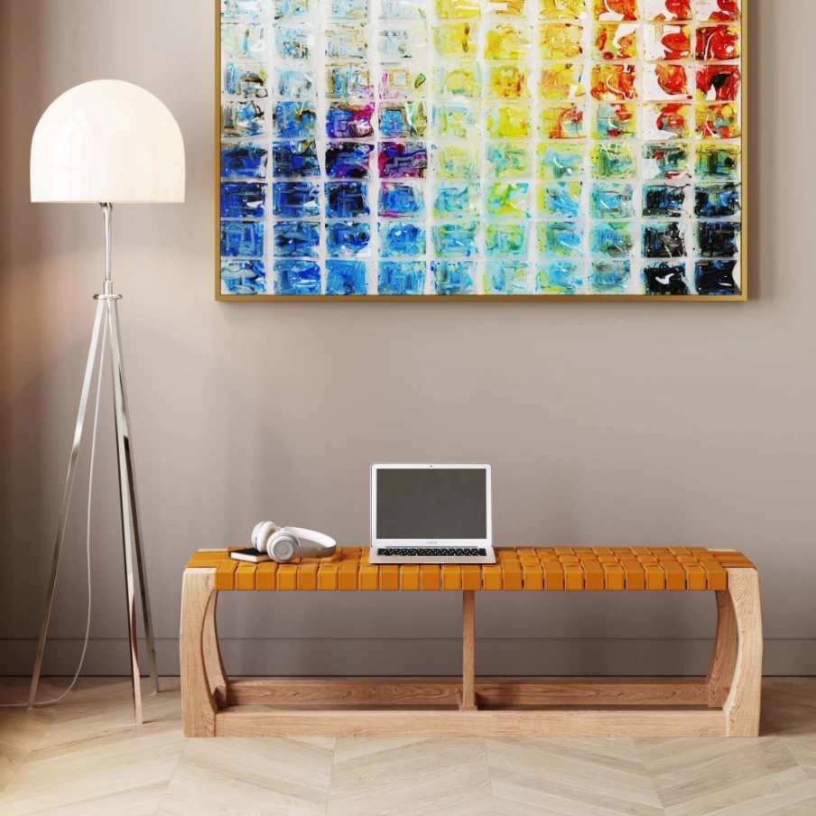 KARE Design Modern Bench Torres 140cm - Contemporary Wooden Bench for Living Room or Dining Room