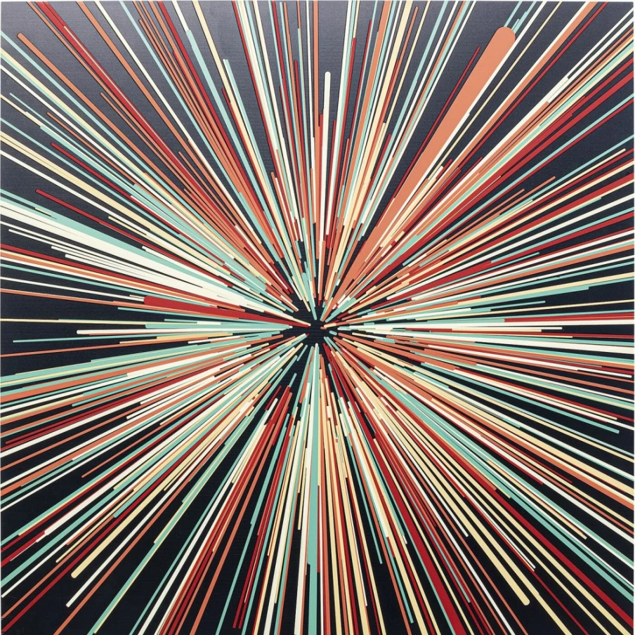 KARE Design 3D Illuminated Glass Picture Light - Modern 100x100cm Wall Art with Speed Effect