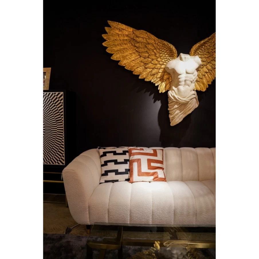 "KARE Design Abstract Edge Cushion 45x45cm Modern Decorative Pillow Cover"