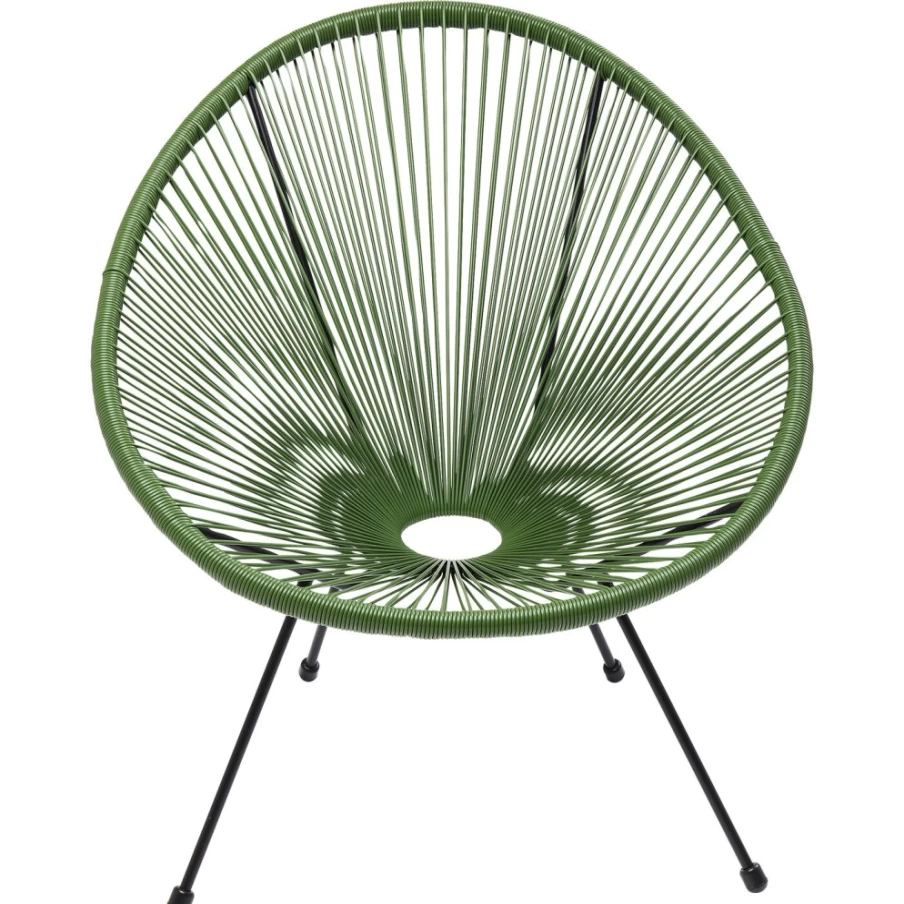 "KARE Design Acapulco Green Armchair – Modern Lounge Chair for Indoor Comfort"