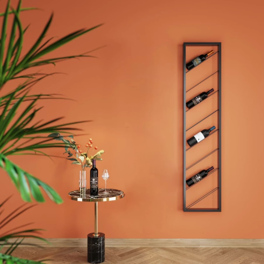 KARE Design Modern Wall-Mounted Wine Rack Shelf Bistro Uno 36x160cm for Stylish Home Storage