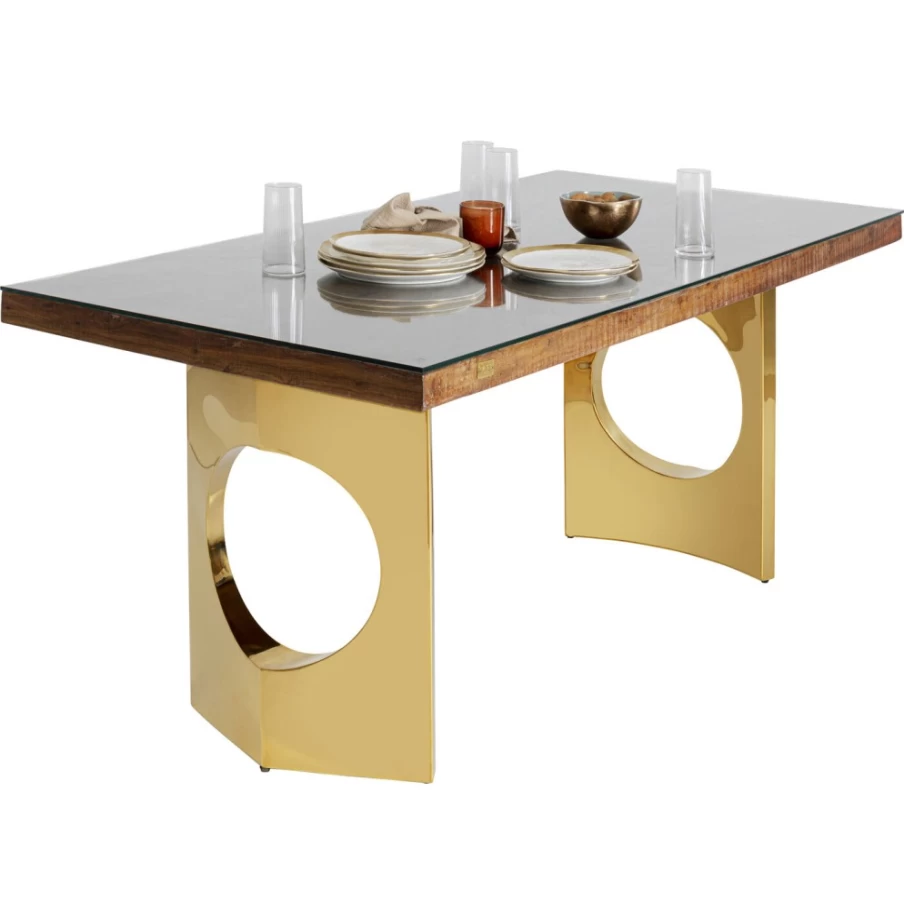 KARE Design Modern Dining Table Harmony Oho Conley 180X90 cm Solid Wood Kitchen Table for 6
