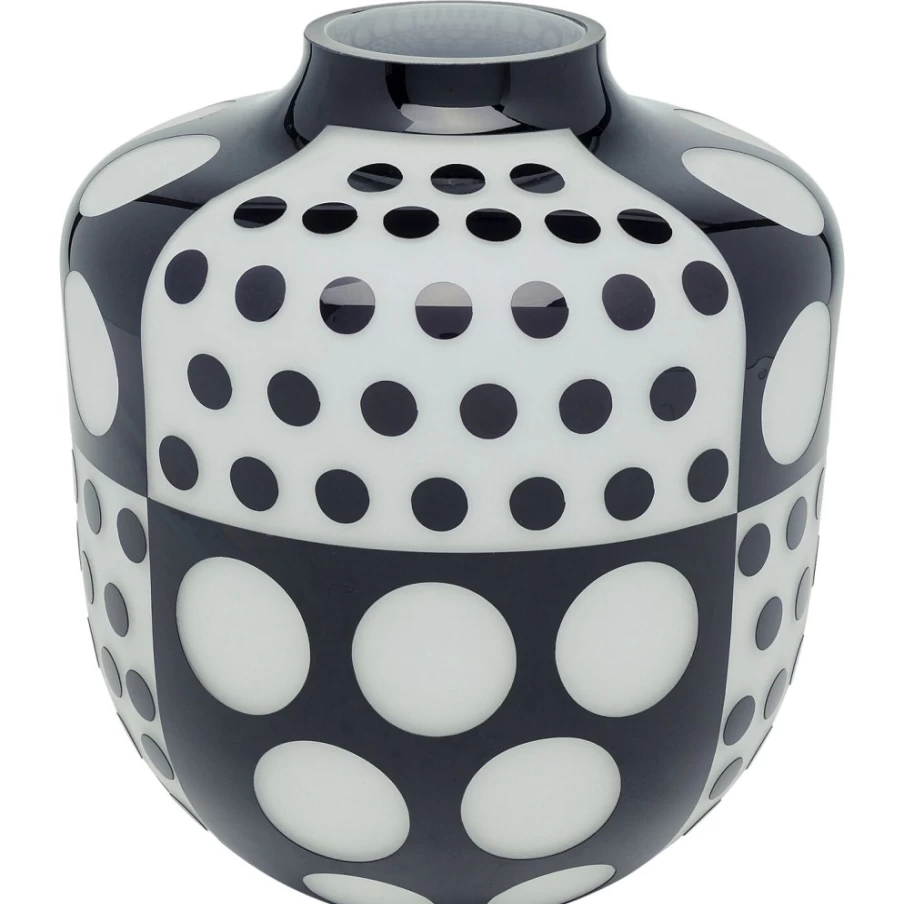 KARE Design Brillar Modern Round Glass Vase 31cm Home Decor Centerpiece