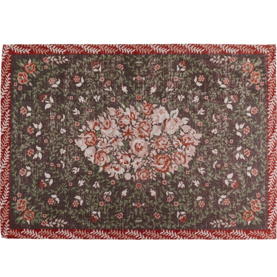 "KARE Design Oriental Rose Grey Handmade Wool Carpet 170x240 cm Luxury Vintage Rug"