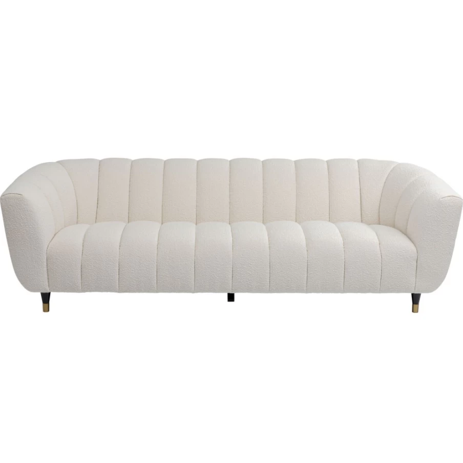 KARE Design Spectra Modern 3-Seater Sofa in White, 245cm Wide Luxury Lounge Furniture