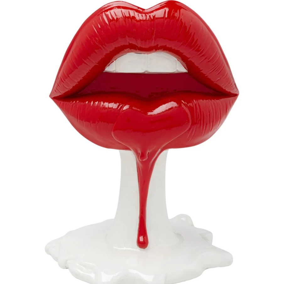 KARE Design Modern Hot Lips Sculpture 26Cm Retro Home Decor Art Object