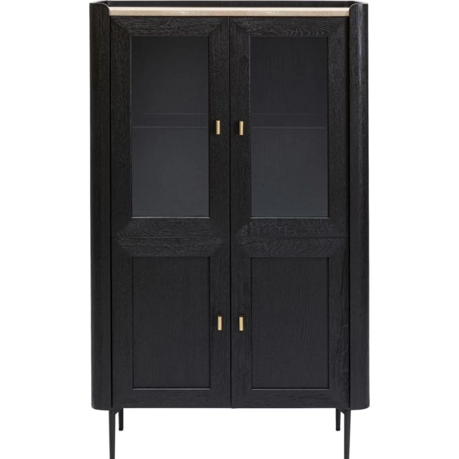 KARE Design Milano Modern Display Cabinet 140x80cm Glass Shelf Storage Unit
