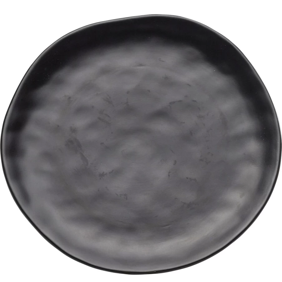 "KARE Design Organic Black Plate 26cm – Stylish Eco-Friendly Dinnerware"